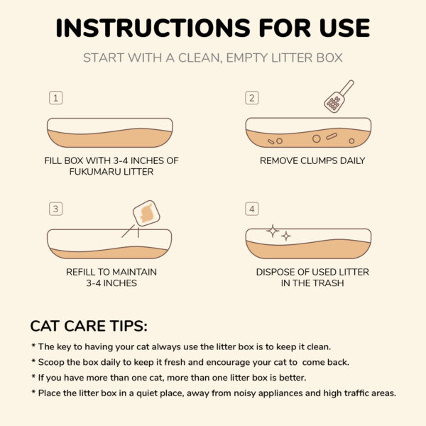 FUKUMARU Mixed Cat Litter (Neroli Scent)  2.7 kg/6 LB - obrazek 5