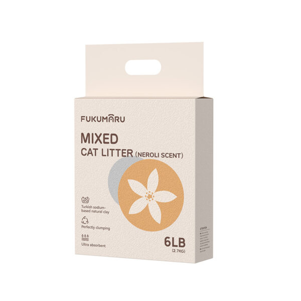 FUKUMARU Mixed Cat Litter (Neroli Scent)  2.7 kg/6 LB - obrazek 6